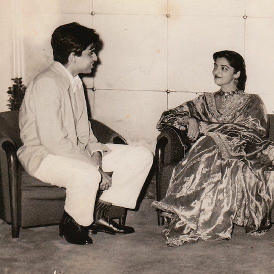 Dilip Kumar with Shehnaz 